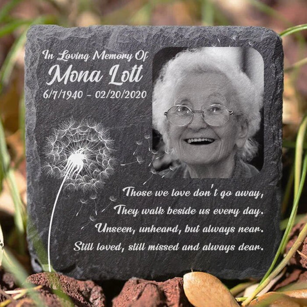 Unseen, Unheard, But Always Near - Personalized Memorial Stone