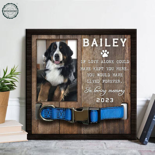 Custom Memorial Pet Collar With Photo