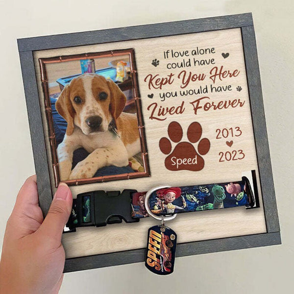 Dog Memorial Picture Frame Personalized Custom Pet Loss Sign