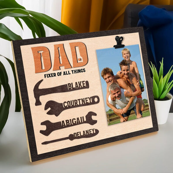 Personalized Dad Fixer Of All Things Photo Frame