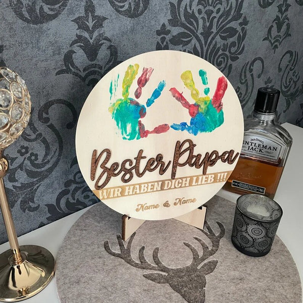 Gift Best Dad Handprint for Dad for Father's Day