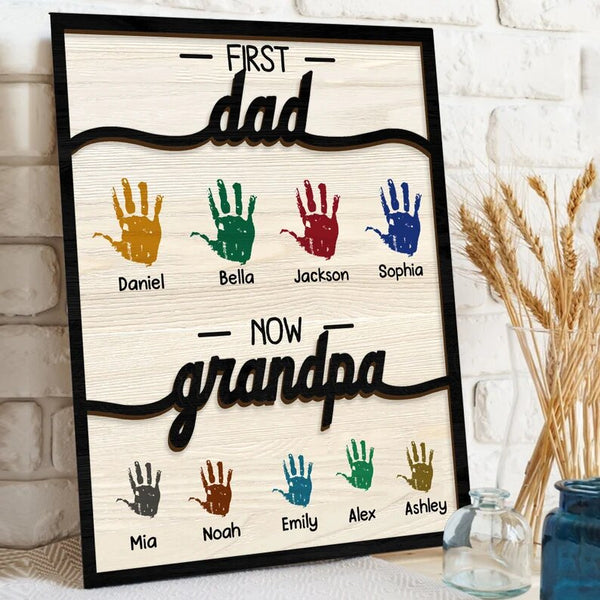 Personalized Dad Wooden Plaque