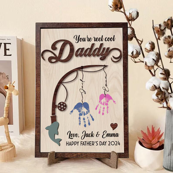 Personalized DIY Handprint Sign,Father's Day