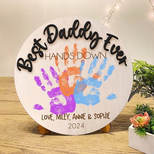 Handprint Sign Gift for Dad